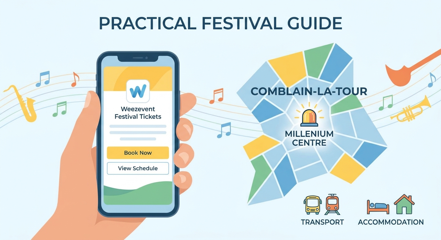 Programmation Comblain Jazz 2026 : Qui joue au Millenium Centre et comment réserver ? (Guide complet)