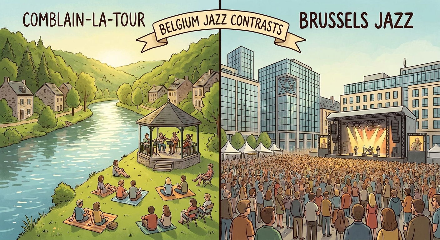 Comblain vs Horny : Comparatif des deux grands festivals de jazz en Belgique et pourquoi Comblain est unique